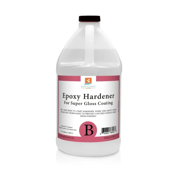 Crystal Clear Epoxy Hardener 1/2 Gallon (Part B Hardener ONLY - Resin NOT  included)